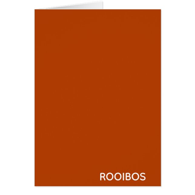 Rooibos rouge brun nom (Devant)