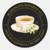 Rooibos Tea étiquette moderne (Devant)