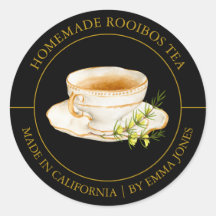 Rooibos Tea étiquette moderne