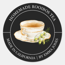 Rooibos Tea Modern label