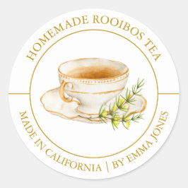 Rooibos Tea Modern label
