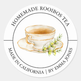 Rooibos Tea Modern label