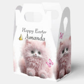 Rooie Harige Kitten & Vlinders Pasen Bedankdoosjes (Geopend)
