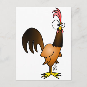 Rooirooster Briefkaart