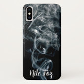 Rook Abstracte dampen achtergrond, Jouw naam Case-Mate iPhone Case (Achterkant)