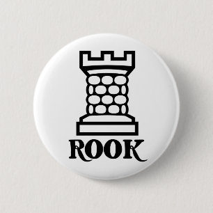 Rook/Castle Ronde Button 5,7 Cm