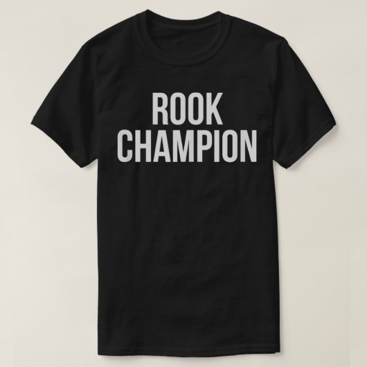 Rook Champion Kaart Game T-shirt (Design voorkant)