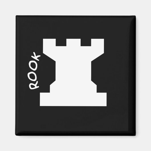 Rook Chess Piece Magneet (Voorkant)