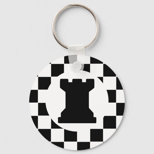 Rook Chess Piece - Sleutelhanger - Chess Party Fav (Voorkant)