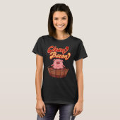 Rook dat Barbecue Smoker I Love Pigs Clean Bacon T-shirt (Voorkant volledig)