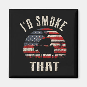 Rook dat grappige patriotische cadeau voor bbq en  magneet