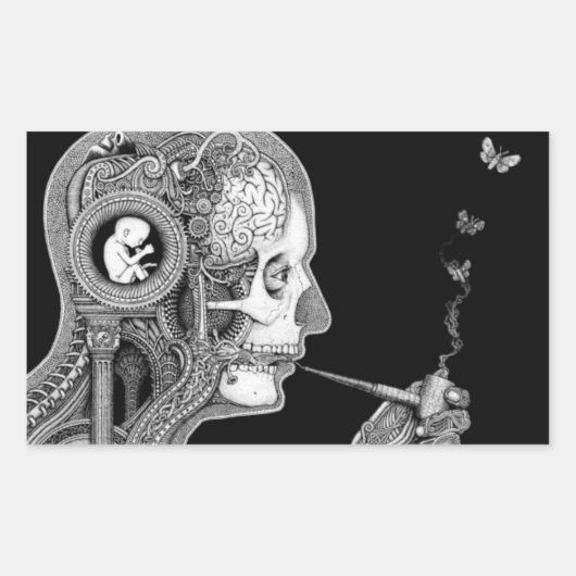 Rook de dag weg Sticker (Voorkant)