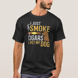 Rook- en pet-mijn-hond-grappige hond-roker t-shirt
