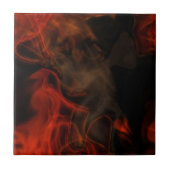 Rook en vlammen tegeltje (Voorkant)