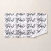 Rook en vuur op maat bad handdoek (Handdoek)