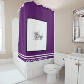 Rook en vuur op maat douchegordijn (In situ)