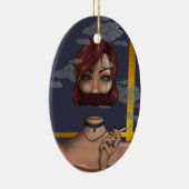 Rook Keramisch Ornament (Rechts)