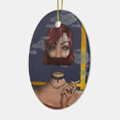 Rook Keramisch Ornament (Links)