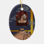 Rook Keramisch Ornament (Achterkant)