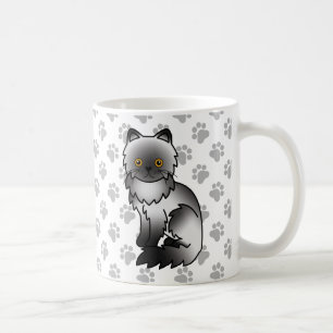 Rook Persian Cute Cartoon Cat Illustratie Koffiemok