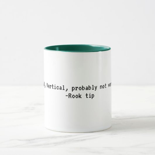 Rook schaak tip mok (Midden)