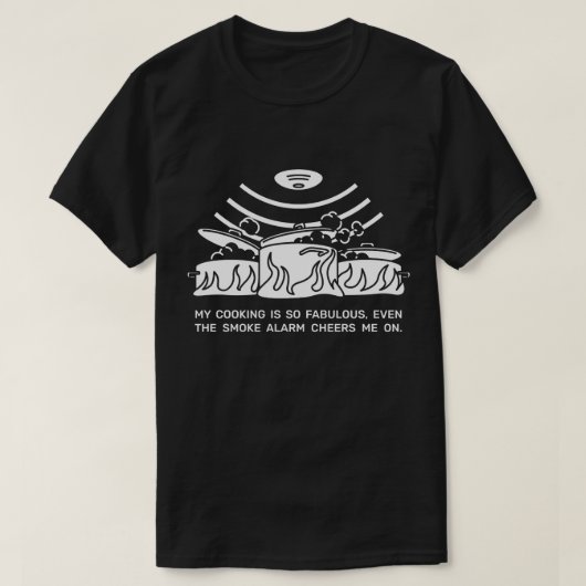 Rookalarm koken t-shirt (Design voorkant)