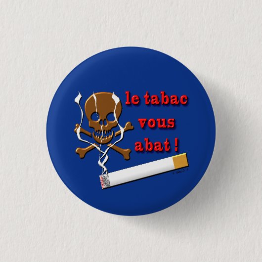 Rookbadge Ronde Button 3,2 Cm (Voorkant)
