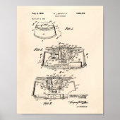 Rookdetector 1969 Patent Art - Oude poster (Voorkant)
