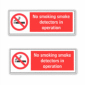 Rookdetectoren in bedrijf Sticker (Voorkant)