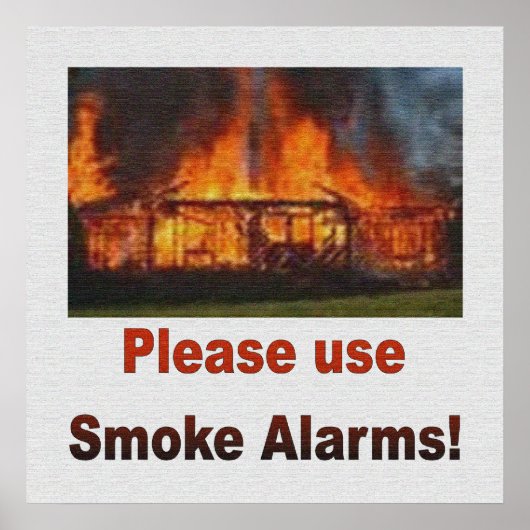 ROOKE ALARMS SAFETY POSTER GEBRUIKEN (Voorkant)