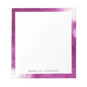 rookeffect hete roze trendy monogram notitieblok (Voorkant)