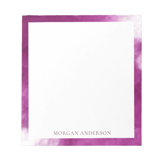 rookeffect hete roze trendy monogram notitieblok (Voorkant)