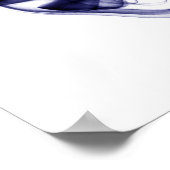 Rookfotografie - Blauw Poster (Hoek)