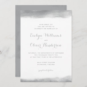 Rookgrijze Waterverf Dip Weddenschap Kaart