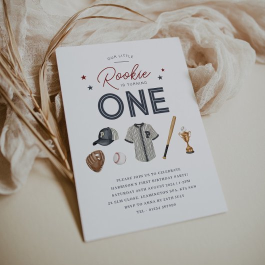 Rookie 1er anniversaire - Une invitation