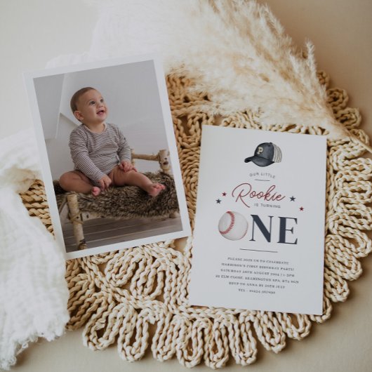 Rookie 1er anniversaire - Une invitation photo