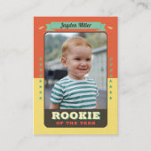 Rookie Année Baseball 1er Anniversaire Carte de co (Devant)