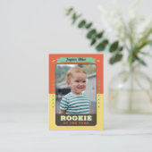 Rookie Année Baseball 1er Anniversaire Carte de co (Debout devant)