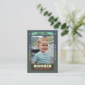 Rookie Année Baseball 1er Anniversaire Carte de co (Debout devant)