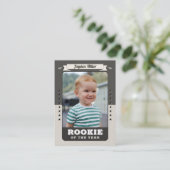 Rookie Année Basketball 1er Anniversaire Carte de (Debout devant)