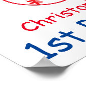 Rookie Baseball 1e verjaardag Poster (Hoek)