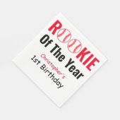 Rookie Baseball 1e verjaardag Servet (Hoek)