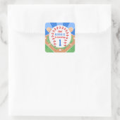 Rookie Baseball 1e Verjaardag Sticker (Tas)