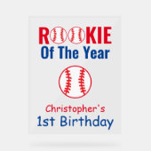 Rookie Baseball 1er anniversaire (Recto)