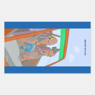 Rookie Crash Test Dummies Rechthoekige Sticker