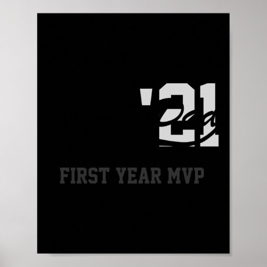 Rookie Dad First Year Mvp Srty T Shirt Poster (Voorkant)
