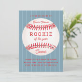 Rookie de l'année 1er Anniversaire Fête Invitation (Debout devant)