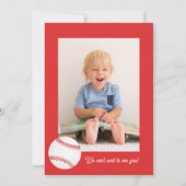 Rookie de l'année 1er Anniversaire Fête Invitation (Dos)