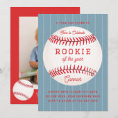 Rookie de l'année 1er Anniversaire Fête Invitation (Devant / Derrière)