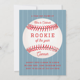 Rookie de l'année 1er Anniversaire Fête Invitation